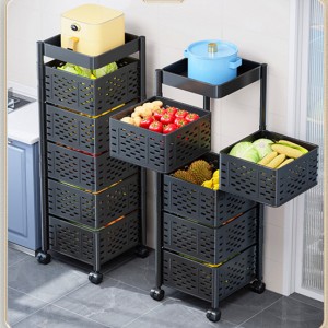 Square Rotating Basket Rack