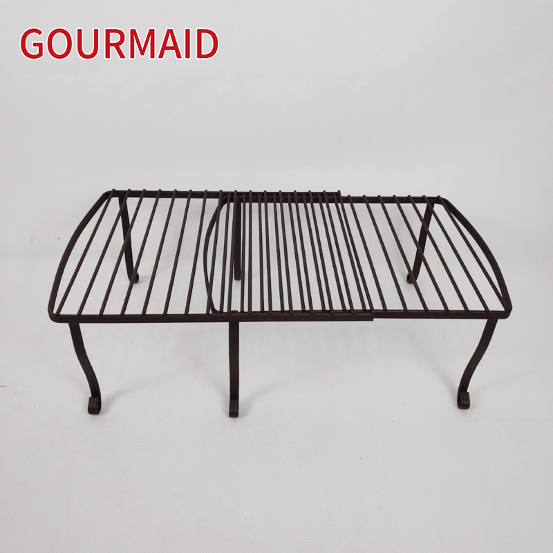 Manufacturer for Aluminum Dish Drainer With Drip Tray - Expandable Kitchen Shelf Organizer – Light Houseware