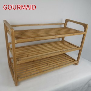 Bamboo 3 Tier Shoe Rack