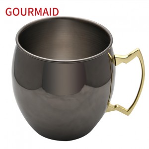 Gunmetal Black Drum Stainless Steel Ice Bucket