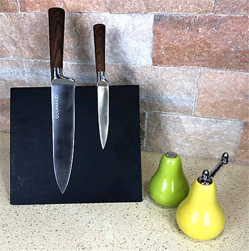 Магнетен блок за ножеви од дрво – Совршен за складирање на вашите S/S ножеви!