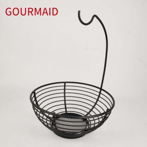 Chinese Professional Stainless Steel 12oz Turkish Coffee Warmer -
 Tiered Fruit Basket With Banana Hanger – Light Houseware