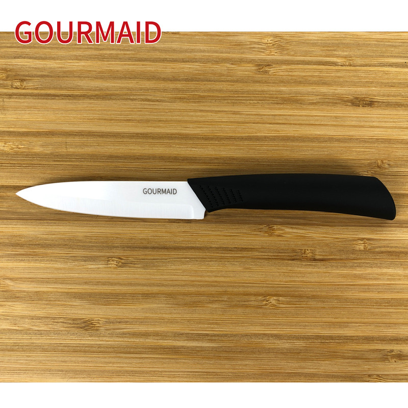 Chinese wholesale White Ceramic Chef Knife With Abs Handle - 4 inch kitchen white ceramic fruit knife – Light Houseware