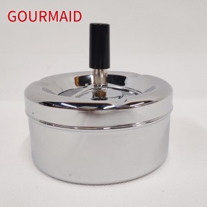 Round Metal Spinning Ashtray