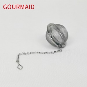 stainless steel mesh tea ball with chain