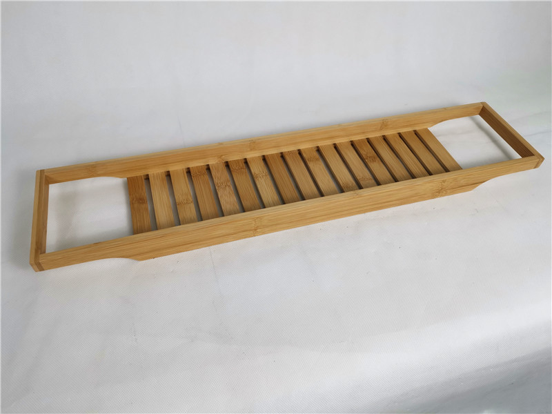 Europe style for Corner Shower Caddy - Bamboo Expandable Bathtub Rack – Light Houseware