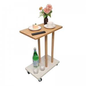 2 Tier bamboo Side Table