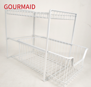 Kusina Wire White Pantry Sliding Shelves