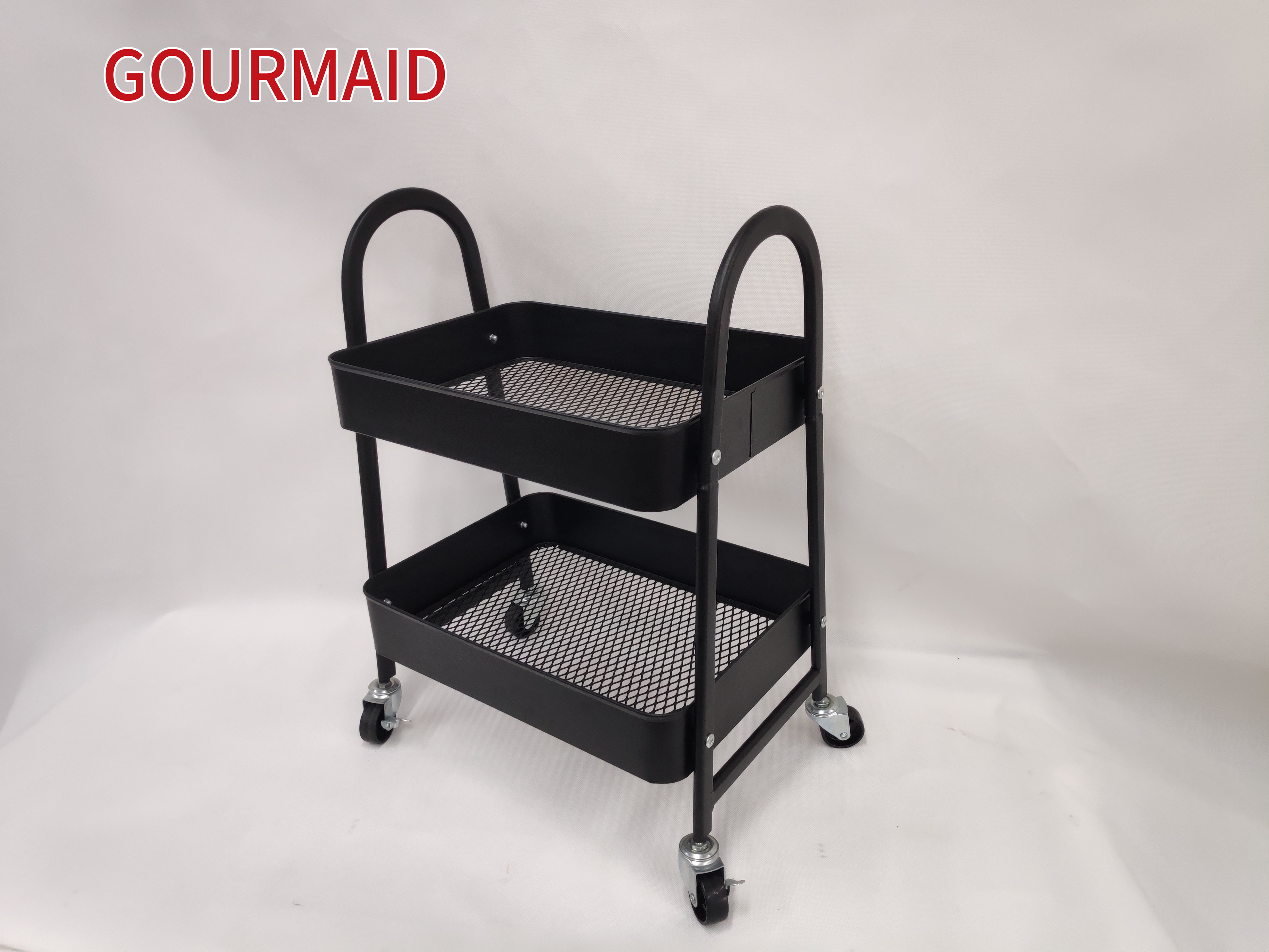 Factory source Stylish Toy Storage Living Room - Small 2 Tier Utility Cart – Light Houseware