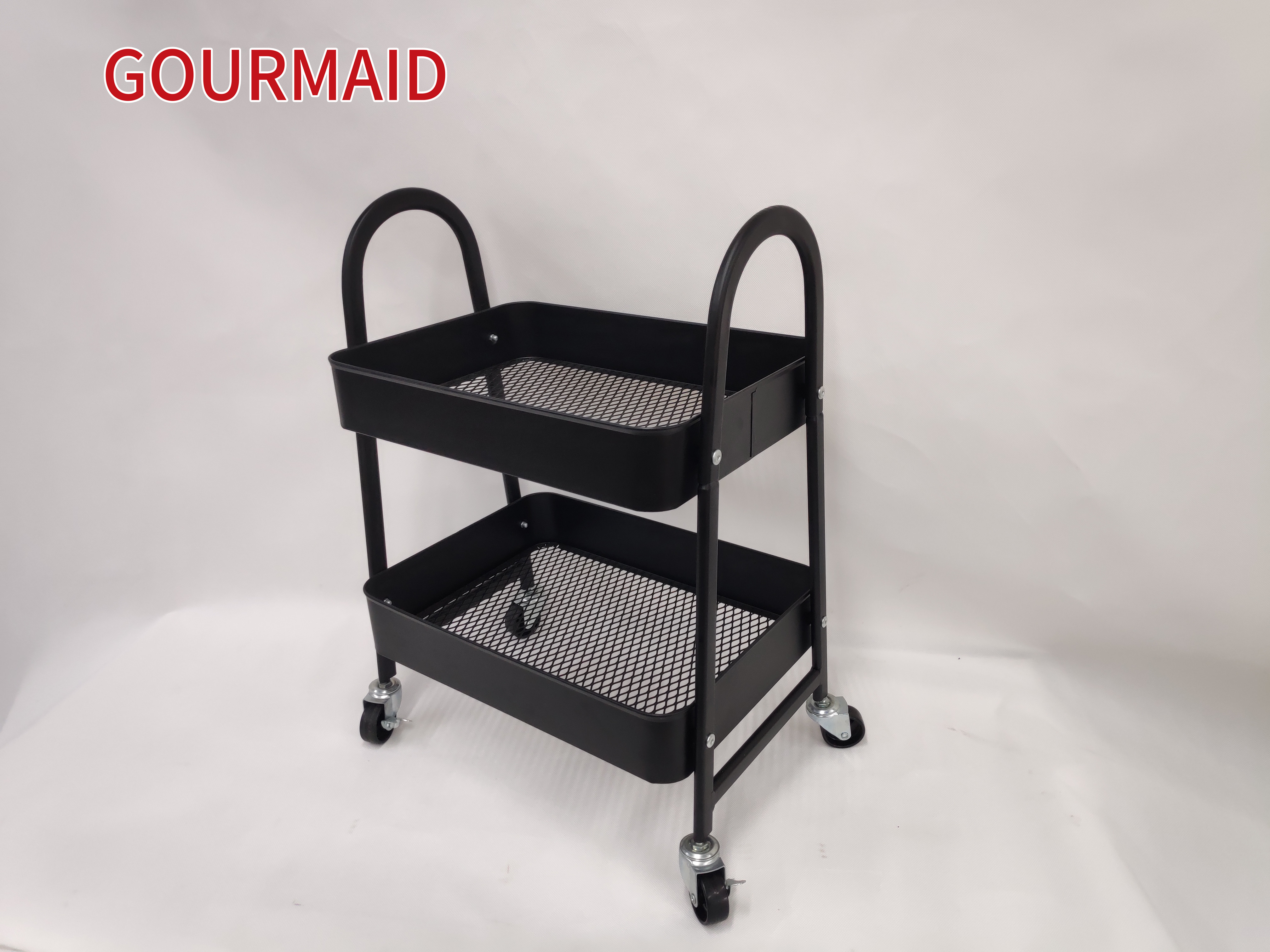 Factory Cheap Hot Sus Base Self Adhesive Hook - Small 2 Tier Utility Cart – Light Houseware