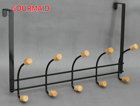 Hot Sale for Wall Hook Rack - Wooden Knobs Steel Over Door Hook – Light Houseware