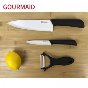 Λευκό κεραμικό μαχαίρι φρούτων κουζίνας 4 ιντσών
