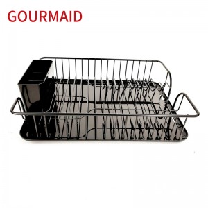 Black Wire Dish Draner Rack