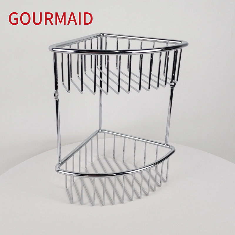 factory Outlets for Shower Basket Caddy - 2 Tier Stainless Steel Corner Shower Caddy – Light Houseware