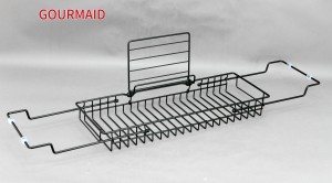 Black Iron Over Tub Caddy