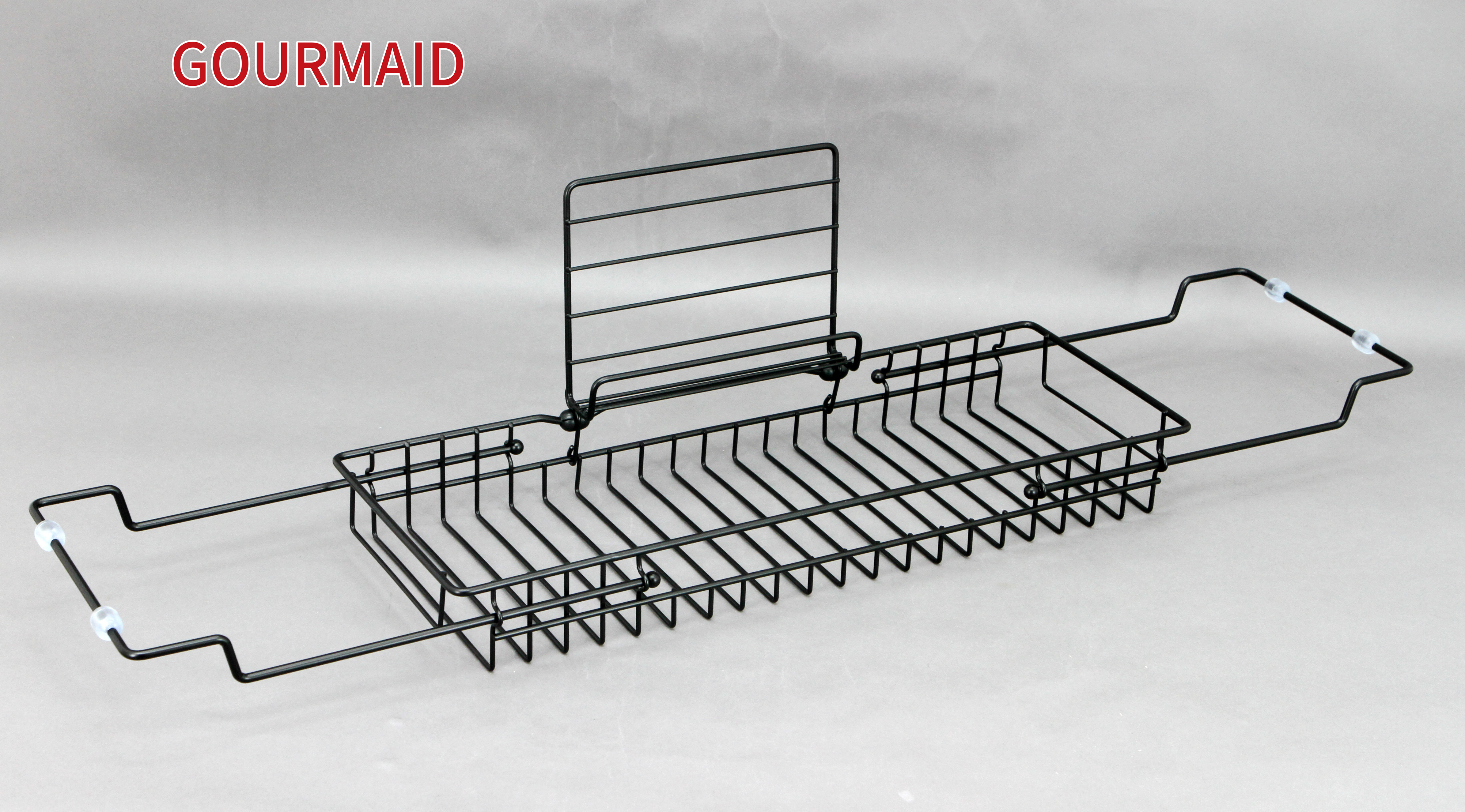 OEM/ODM Manufacturer Polished Chrome Bathtub Rack - Black Iron Over Tub Caddy  – Light Houseware