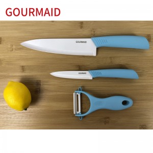 4 انچ باورچی خانے کے سفید سرامک پھلوں کا چاقو