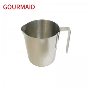 stainless steel straight sided milk foaming pitcher