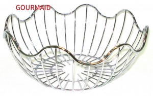 Chrome Plated Steel Wire Fruit Basket