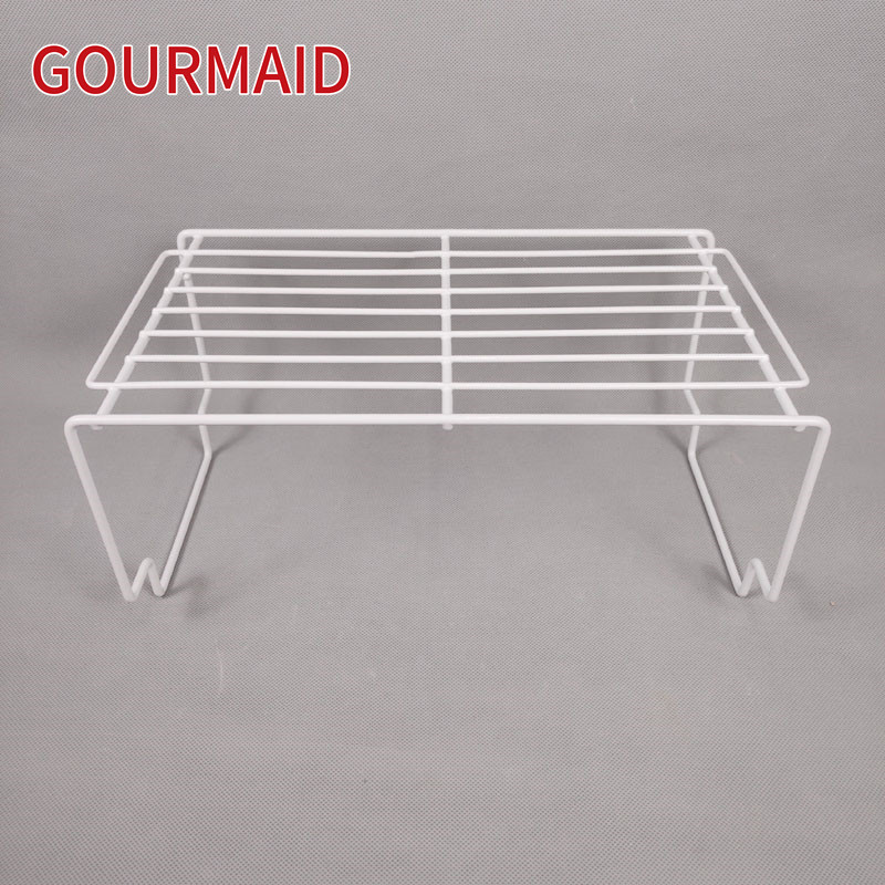 Factory wholesale Stacking Tiered Metal Wire Basket - Wire Stackable Cabinet Shelf – Light Houseware