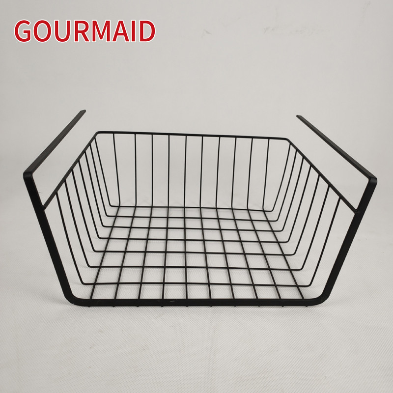 Wholesale Kitchen Wire White Pantry Sliding Shelves - Bronze Under Shelf Steel Wire Basket – Light Houseware