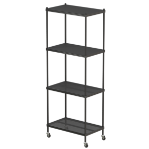 4 Tier Narrow Mesh Shelf