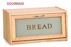 Drvena kanta za hleb sa prozorom