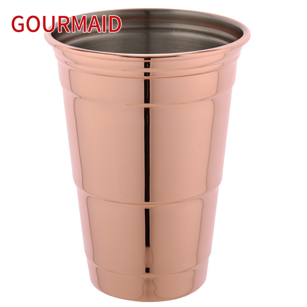 Super Lowest Price Metal Barrel Drinkware Ice Bucket - Stainless Steel Drinks Mule Copper Beer Mug – Light Houseware