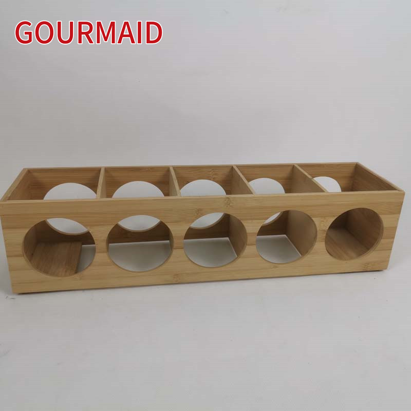 OEM China Countertop Wine Glass Holder - Wall Mounted Stackable 5 bottle wine storage – Light Houseware