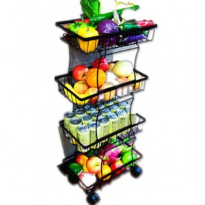 Stackable Fruit and Vegetable Storage Cart