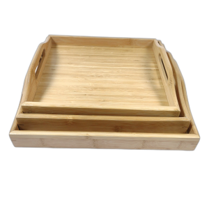 Bamboo 3 Pack Serving Tray