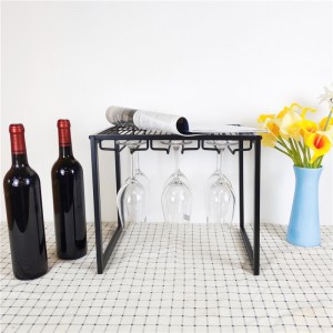 Stackable Wine Glass Shelf ໂລຫະ