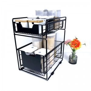 2 Tier Sliding Basket Organizer