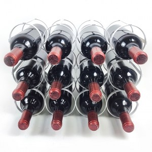 3 Tier Iron Wine Bottle Organizer