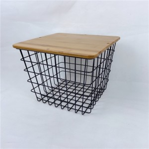 Retro Wrought Steel Storage Basket