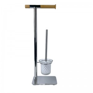 Chrome Plated Freestanding Toilet Holder