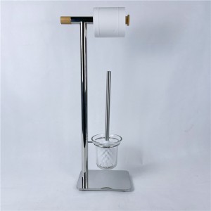 Chrome Plated Freestanding Toilet Holder