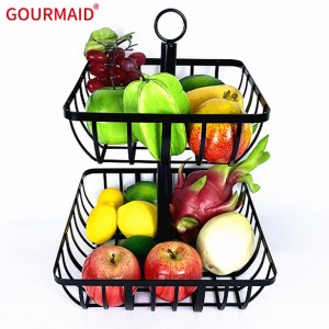 2 Tier Rectangular Fruit Basket