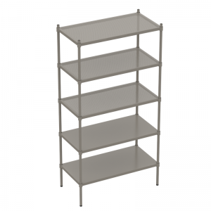 5 Tier Metal Perforated Shelf