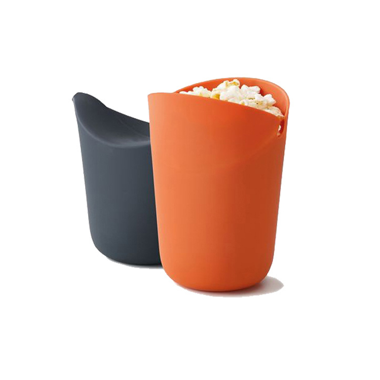 Microwave Silicone Popcorn Bucket, High Temperature Resistant