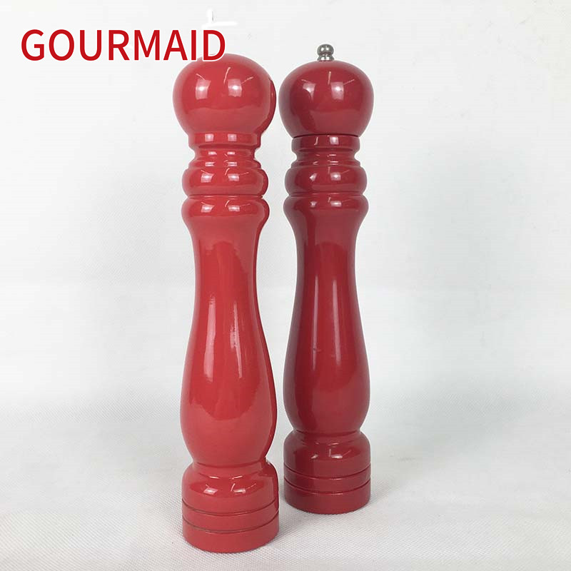 Massive Selection for Rubber Wood Pepper Mill And Salt Shaker - wood Pepper Mill Set with glossy painting  – Light Houseware