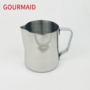 stainless hlau 600ml kas fes mis nyuj frothing pitcher