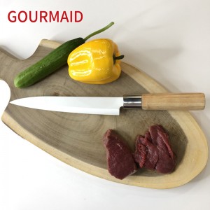8 inch kitchen white ceramic chef knife