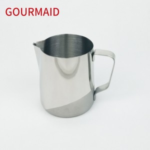 stainless steel coffee milk steaming frothing jug