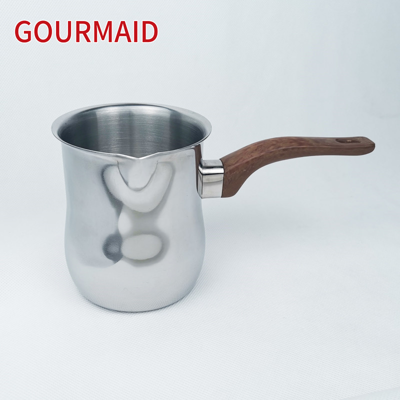 OEM/ODM Manufacturer Rubber Wood Pepper Mill And Salt Set - stainless steel 12oz Turkish coffee warmer – Light Houseware