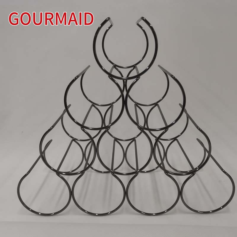 Ordinary Discount Corner Wine Rack - pyramid steel wine rack – Light Houseware