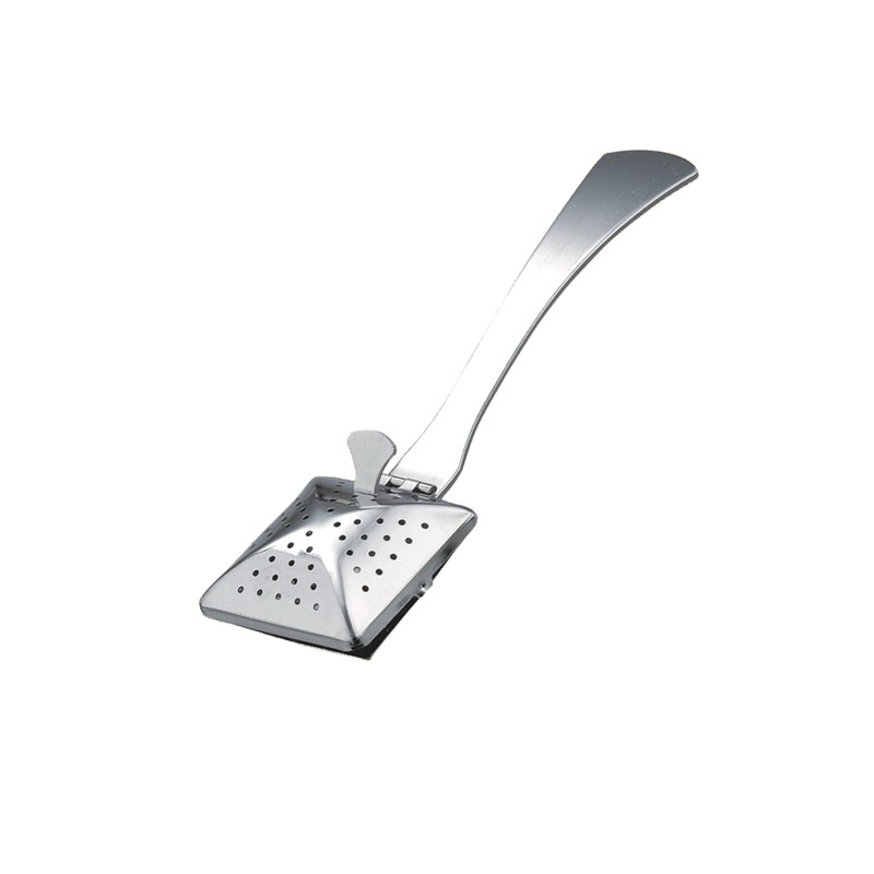 stainless steel square tea infuser with handle 附1