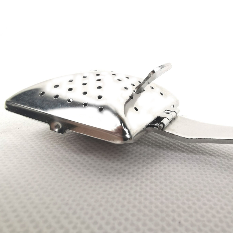 stainless steel square tea infuser with handle