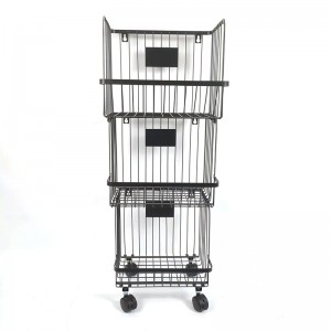 3 Tier Metal Wire Stackable Basket