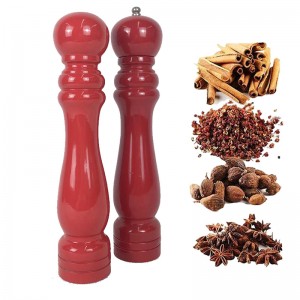 Wood Pepper Mill napetraka miaraka amin'ny sary hosodoko mamirapiratra